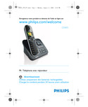 Philips CD6451B/FT Téléphone sans fil avec répondeur Guide de démarrage rapide | Fixfr