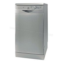 Indesit DSR 26B17 NX Dishwasher Manuel utilisateur | Fixfr