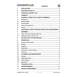 Powerplus POW63707 Manuel du propriétaire | Fixfr