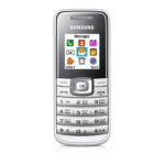 Samsung GT-E1050 Manuel utilisateur