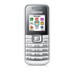 Samsung GT-E1050 Manuel utilisateur | Fixfr