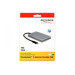 DeLOCK 54000 Thunderbolt™ 3 External Portable 240 GB SSD M.2 PCIe NVMe Fiche technique | Fixfr