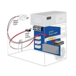 DeLOCK 84949 Slot bracket SATA 6 Gb/s 7 pin receptacle + Molex 2 pin power plug internal &gt; SATA male pin 8 power external Fiche technique