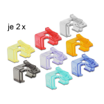 DeLOCK 86420 RJ45 Repair Clip 16 Pieces (2 pieces per color) Fiche technique