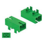 DeLOCK 86932 Optic Fiber Coupler for PCB SC Simplex female to SC Simplex female Single-mode green Fiche technique