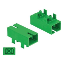 DeLOCK 86932 Optic Fiber Coupler for PCB SC Simplex female to SC Simplex female Single-mode green Fiche technique | Fixfr