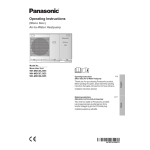 Panasonic WHADC0509L3E5B Mode d'emploi