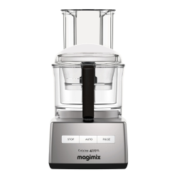 Magimix 4200XL BLANC + coffret Jus et smoothies Robot multifonction Manuel utilisateur | Fixfr