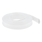 DeLOCK 20696 Braided Sleeve stretchable 5 m x 25 mm white Fiche technique