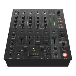 Behringer DJX750 Manuel du propriétaire | Fixfr