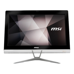 MSI PRO 20EX 8GL ALL-IN-ONE PC Manuel du propriétaire | Fixfr