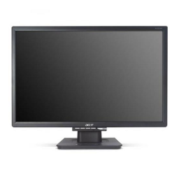 Acer AL2016W Monitor Guide de démarrage rapide | Fixfr