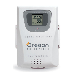 Oregon Scientific BAR321 Manuel utilisateur | Fixfr