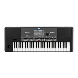 Korg PA600 Manuel utilisateur | Fixfr