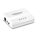 Trendnet TE100-MFP1 1-Port Multi-Function USB Print Server Fiche technique