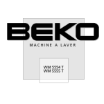 Beko wm 5555 Manuel utilisateur