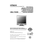 Hitachi CML155XWV PLUS Manuel utilisateur