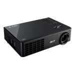 Acer X1161P Projector Manuel utilisateur