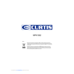 Curtis MPK 1062 Manuel utilisateur