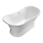 Streamline N200GLD 60 in. Acrylic Flatbottom Non-Whirlpool Bathtub Mode d'emploi