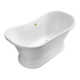 Streamline N200GLD 60 in. Acrylic Flatbottom Non-Whirlpool Bathtub Mode d'emploi | Fixfr