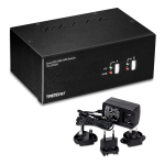 Trendnet TK-232DV 2-Port Dual Monitor DVI KVM Switch Fiche technique