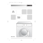 Zanussi ZWG3125 Manuel utilisateur