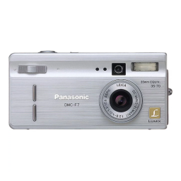 Panasonic DMCF7E Operating instrustions | Fixfr