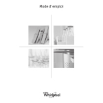 Whirlpool ADG 9674 FD Dishwasher Manuel utilisateur