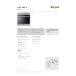 Whirlpool AKP 548 IX Manuel utilisateur