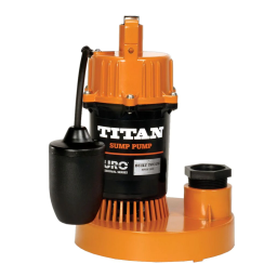 Titan Column Sump Pump DSCN250 51446 Manuel du propriétaire | Fixfr