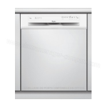 Whirlpool ADG 6353 A+ PC WH Dishwasher Manuel utilisateur