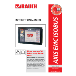 Rauch AXIS EMC ISOBUS NG Manuel d'utilisation | Fixfr