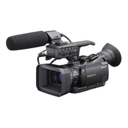 Sony HXR-NX70 NX70E/NX70P Manuel utilisateur | Fixfr