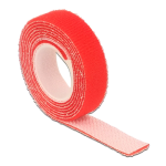 DeLOCK 18724 Velcro tape on roll L 10 m x W 20 mm red Fiche technique