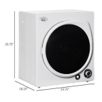 HOMCOM 853-024 Automatic Dryer Machine Mode d'emploi