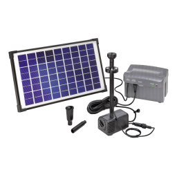esotec 101774 Solar Teichpumpenset Napoli LED Mode d'emploi | Fixfr