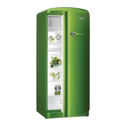 Gorenje RB6288OGR Manuel du propriétaire | Fixfr