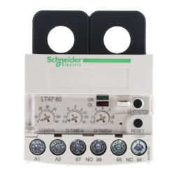 Schneider Electric LT47 Relais de surcharge électroniques instantanés Manuel utilisateur | Fixfr