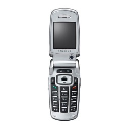 Samsung SGH-Z500 Manuel utilisateur | Fixfr