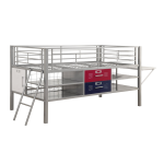 Dorel Home DA1010G-1C Dorel Fine Furnishings Charlie Twin over Twin Bunk Bed Manuel utilisateur