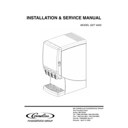 Cornelius Quest Elite R290 4FL Manual Manuel utilisateur | Fixfr