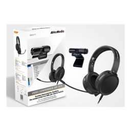 Avermedia Télétravail PW313 + Micro Micro-casque Manuel utilisateur | Fixfr