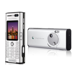 Sony Ericsson K600i Manuel utilisateur | Fixfr