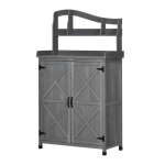 Outsunny 845-807V01CG Outdoor Storage Cabinet &amp; Potting Table Mode d'emploi