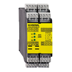 schmersal AES2285 Safety control module Mode d'emploi | Fixfr