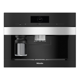 Miele CVA 7840 Machine à café encastrable design aisé à combiner Manuel utilisateur | Fixfr