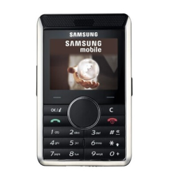 Samsung SGH-P310 Manuel utilisateur | Fixfr