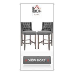 HOMCOM 835-554V80BN Bar Stools Set of 2 Mode d'emploi | Fixfr