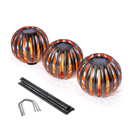 esotec 102835 Solar Metallkugeln Elani 18 cm im 3er-Set Mode d'emploi | Fixfr